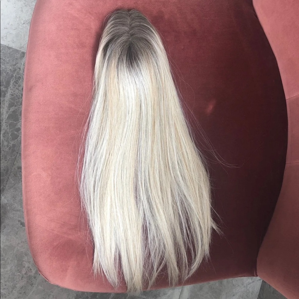 Synthetic hair topper